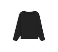 BOSS Pyjama-Top mit Monogramm-Print und Fledermausärmeln - Style B Logo_LS-Shirt, 50550693 Schwarz XL