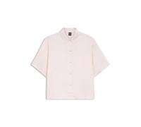 BOSS Pyjamahemd aus Satin mit Monogramm-Jacquard - Style B Monogram_Top, 50561023 Hellrosa XS