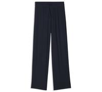 BOSS Pyjamahose aus Ripp-Jersey mit Double-B-Monogramm - Style SHINY RIB_Pants, 50566070 Dunkelblau XL
