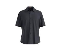 BOSS Orange Hemden Herren Regular Fit Kurzarm blau, L