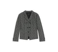 BOSS Regular-Fit Blazer aus Fischgrät-Tweed - Style Jiarna, 50548306 Grau gemustert 44