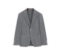 BOSS Regular-Fit Blazer aus gemustertem Leinen-Mix - Style L-Jeff-J-2PP-253, 50560810 Dunkelblau 46
