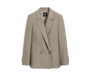 BOSS Regular-Fit Blazer aus italienischer Schurwolle mit Stretch-Anteil - Style Jaleto14, 50572078 Beige 38