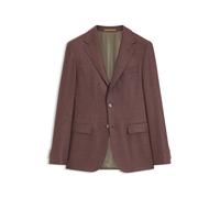 BOSS Regular-Fit Blazer aus Schurwolle mit Seidenanteil - Style L-Jeff-FP-FL-264, 50570722 Braun 46