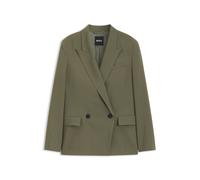 BOSS Regular-Fit Blazer aus Stretch-Krepp mit Nadelstreifen - Style Jaleto12, 50564480 Khaki 40