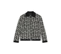 BOSS Regular-Fit Blazer aus Tweed mit Feder-Muster - Style Joloria, 50548310 Schwarz gemustert 42