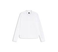 BOSS Regular-Fit Bluse aus Baumwoll-Popeline mit verdeckter Knopfleiste - Style Bertyna_Monday, 50543684 Weiß 42