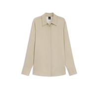BOSS Regular-Fit Bluse aus Satin - Style Beruta1, 50542007 Hellbeige 38