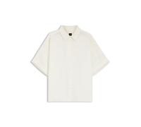 BOSS Regular-Fit Bluse mit umgeschlagenen Ärmelbündchen - Style C_Bisenas, 50559261 Weiß 32