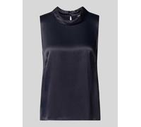 BOSS Regular Fit Blusentop aus reiner Viskose Modell 'BAURINA' in Marine, Größe 42