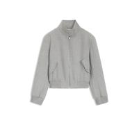 BOSS Regular-Fit Bomberjacke aus meliertem Stretch-Twill - Style Jamaya, 50559347 Hellgrau 40