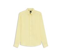 BOSS Herren Hemd H-LIAM Regular Fit, gelb, Gr. XL