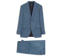 BOSS Regular-Fit Dreiteiler aus gemusterter Schurwolle - Style H-Jeckson-3Pcs-263, 50567248 Hellblau 110