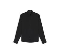 BOSS Regular-Fit Flanell-Hemd aus Baumwoll-Mix - Style C-LIAM-kent-C1-243, 50550666 Schwarz M