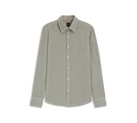 BOSS Relegant Hemd Corduroy Grün - Größe M Grün M