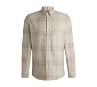 BOSS Regular-Fit Hemd aus Baumwoll-Flanell - Style Rickert_M, 50530843 Beige gemustert XL