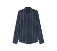 BOSS Regular-Fit Hemd aus Baumwoll-Flanell - Style Rickert_M, 50549430 Blau gemustert XXL