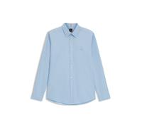 Langarmhemd BOSS ORANGE "Relegant", Herren, Gr. XXL, N-Gr, blau (open blau460), Web, Obermaterial: 100% Baumwolle, unifarben, regular fit, hoch geschlossener Ausschnitt, eingesetzt 2-Knopf-Manschette