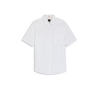 BOSS Regular-Fit Hemd aus Baumwoll-Popeline - Style Relegant_6-short_M, 50537331 Weiß M