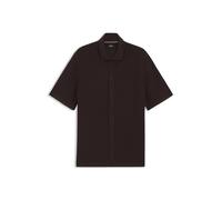 BOSS Regular-Fit Hemd aus Baumwoll-Strick - Style H-Nappo, 50560494 Dunkelbraun XXL