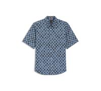 Regular Fit Freizeithemd mit 1/2-Arm Modell 'Rash' L men Rauchblau