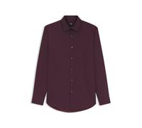 BOSS Regular-Fit Hemd aus bügelleichter Stretch-Baumwolle - Style H-JOE-K-C1-261, 50560583 Dunkelrot 46