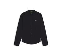 Langarmhemd BOSS GREEN "B Motion L", Herren, Gr. XXL, N-Gr, blau (dunkelblau402), Jersey, Obermaterial: 100% Baumwolle, unifarben, casual, regular fit hüftlang, Rundhals, Langarm 2-Knopf-Manschette mi