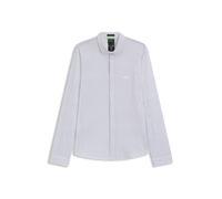 BOSS Regular-Fit Hemd aus gestricktem Baumwoll-Piqué - Style B_EXCURSE_L, 50544843 Weiß gemustert S