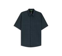 BOSS Regular-Fit Hemd aus gestricktem Baumwoll-Piqué - Style B_EXCURSE_S, 50544851 Blau gemustert XXL