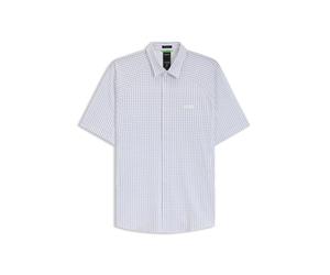 BOSS Regular-Fit Hemd aus gestricktem Baumwoll-Piqué - Style B_EXCURSE_S, 50544851 Weiß gemustert M