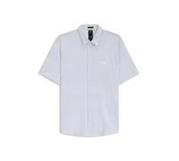 BOSS Regular-Fit Hemd aus gestricktem Baumwoll-Piqué - Style B_EXCURSE_S, 50544851 Weiß gemustert XXL