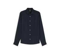 BOSS Regular-Fit Hemd aus gewaschenem Leinen - Style C-LIAM-SP-262, 50567827 Dunkelblau L