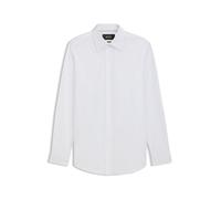 BOSS Regular-Fit Hemd aus in Italien gefertigter Baumwoll-Popeline - Style L-JOSH-KENT-C1-243, 50530297 Weiß 44