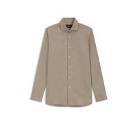 BOSS Regular-Fit Hemd aus in Italien gefertigter, gemusterter Baumwolle - Style L-JOSH-SPREAD-C1-243, 50568555 Braun 40