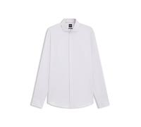 BOSS Regular-Fit Hemd aus in Italien gefertigter, strukturierter Baumwolle - Style H-JOE-SP-C1-261, 50556514 Hellbeige 40