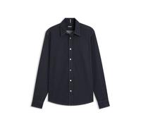 BOSS Regular-Fit Hemd aus indigoblauem Stretch-Denim - Style H-LIAM, 50556188 Dunkelblau XL