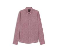 BOSS Regular-Fit Hemd aus Leinen mit Button-Down-Kragen - Style C-LIAM-S-BD-262, 50560894 Rot M