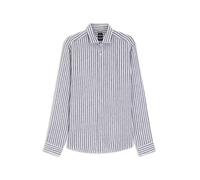BOSS Regular-Fit Hemd aus Leinen mit Streifen-Muster - Style C-LIAM-SP-262, 50567855 Blau gestreift XXL