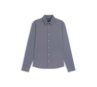 Hugo Boss Hemd LIAM – Regular-Fit, Stretch-Jersey, Oxford-Struktur Hellblau L