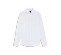 BOSS Regular-Fit Hemd aus strukturierter italienischer Baumwolle - Style H-JOE-SP-DC-262, 50560745 Weiß 40