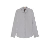 BOSS Regular-Fit Hemd aus strukturierter Stretch-Baumwolle - Style Relegant_6_M, 50543498 Hellgrün S