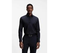 BOSS Regular Fit Hemd extra langer Arm dunkelblau