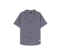 BOSS Regular-Fit Hemd mit zeitgemäßem Print - Style Beach Shirt, 50535793 Blau L