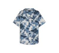 BOSS Regular-Fit Strandhemd mit Allover-Print - Style Beach Shirt, 50535793 Blau M
