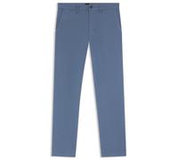 BOSS Regular-Fit Hose aus elastischem Baumwoll-Satin - Style Chino-Regular-1, 50534378 Blau 38/34