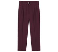 BOSS Regular-Fit Hose aus knitterfreiem Krepp in Cropped-Länge - Style Tapiah, 50490037 Dunkelrot 42