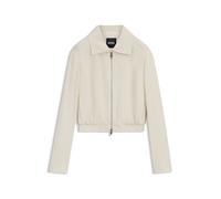 BOSS Regular-Fit Jacke aus Krepp-Gewebe mit Reißverschluss - Style Jocalena, 50551922 Natur 46