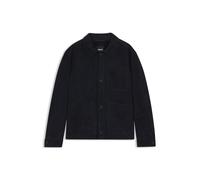 BOSS Regular-Fit Jacke aus Nappalan-Veloursleder - Style C-Markuedo, 50543204 Dunkelblau 46