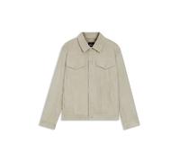 BOSS Regular-Fit Jacke aus Nappalan-Veloursleder - Style C-Merak1, 50538002 Natur 58