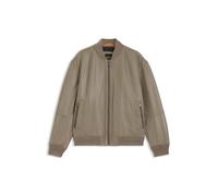 BOSS Regular-Fit Jacke aus strukturiertem Leder - Style Jobrice, 50547545 Hellbraun 52